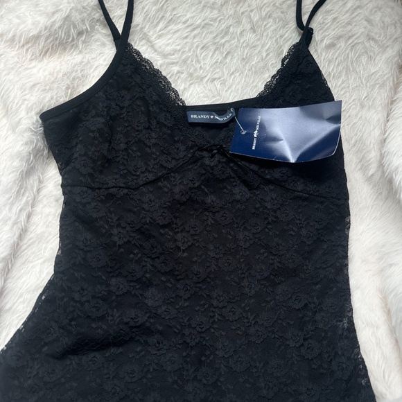 Brandy Melville black laced singlet - Picture 1 of 1